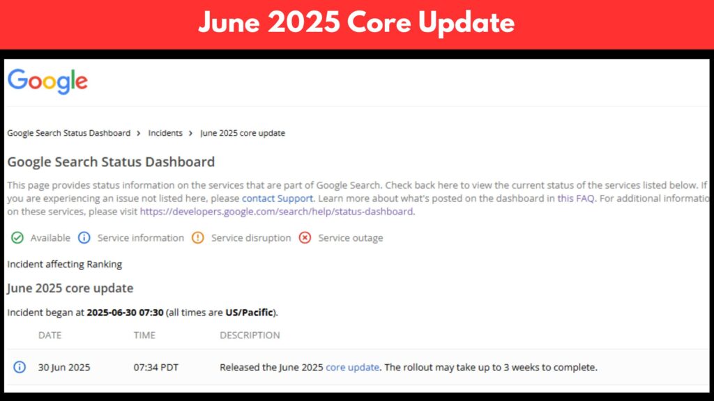 June Core Update
